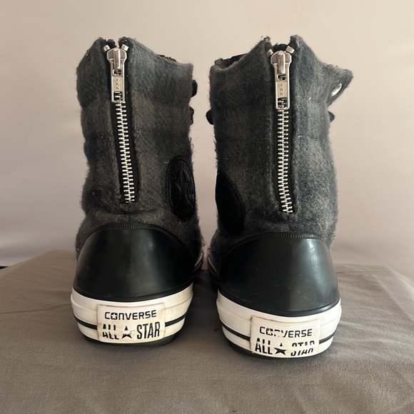 Converse All Star Chuck Taylor Woolrich Hi Top plaid sneakers women’s size 7.5 - Picture 4 of 8
